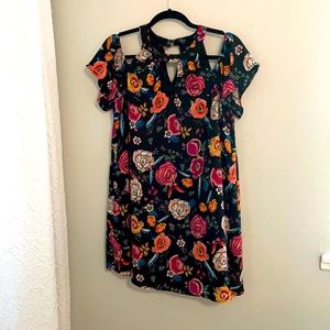 Floral off the shoulder dress